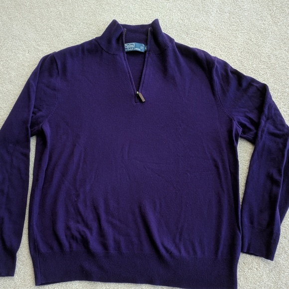 Polo Ralph Lauren Other - POLO CASHMERE quarter zip Men's sweater L